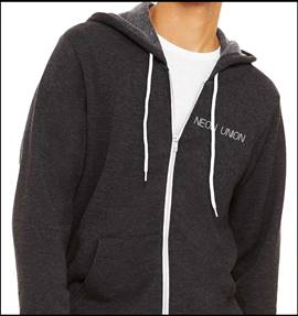 Neon Union Full Zip Hoodie