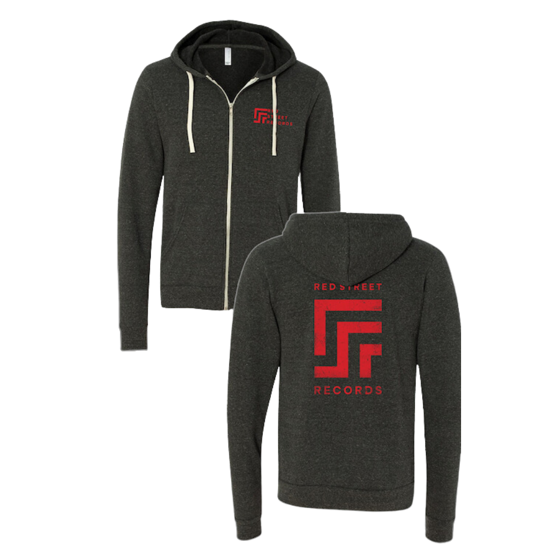 Red Street Records Logo Full Zip Hoodie