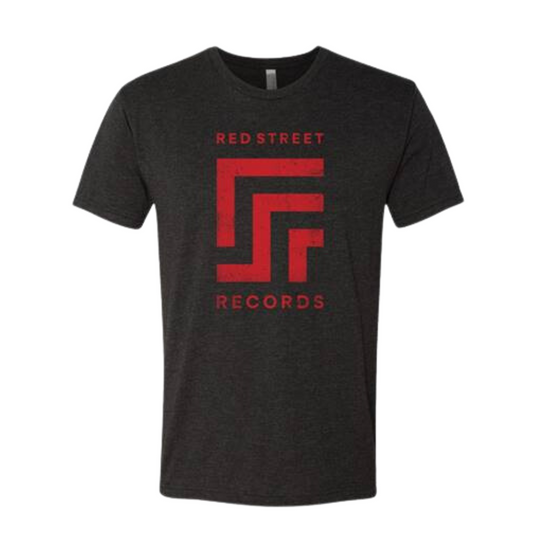 Red Street Records Distressed Logo Tee